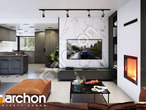 Проект дома ARCHON+ Дом в аурорах 12 дневная зона (визуализация 1 вид 2)