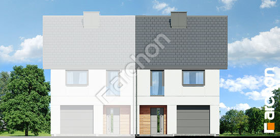 Передний фасад Дом под гинко 24 (ГБ)