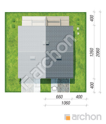 Проєкт будинку ARCHON+ Будинок під гінко 24 (ГБ) Ситуація