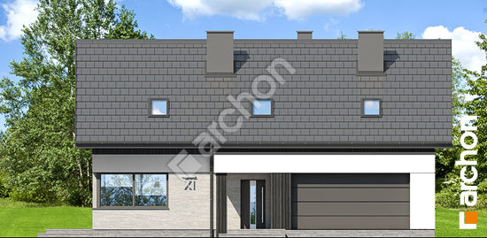 Передний фасад Дом в дабециях 3 (Г2)