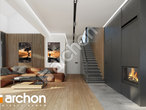 Проект будинку ARCHON+ Будинок в дабеціях 3 (Г2) денна зона (візуалізація 1 від 3)