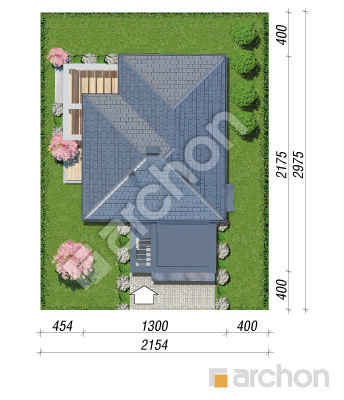 Проект дома ARCHON+ Дом в нигеллах (Г2) Ситуація