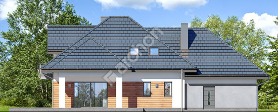 Дворовий фасад Будинок в тополях (Г2)