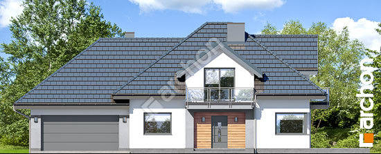 Передний фасад Дом в тополях (Г2)