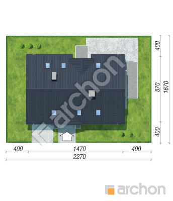 Проект дома ARCHON+ Дом под омелами 3 вер.2 Ситуація
