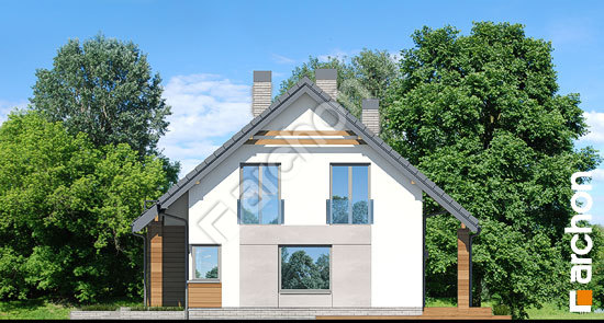 Боковой фасад Дом в яблонках 8 (Г2)