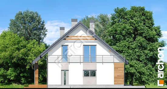 Боковой фасад Дом в яблонках 8 (Г2)