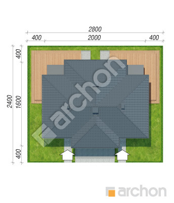 Проект дома ARCHON+ Вилла Юлия 10 (Р2) Ситуація