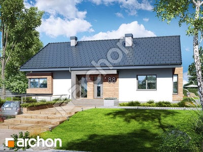 Проект дома ARCHON+ Дом под красной рябиной 16 (ПН) 