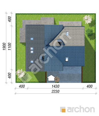 Проєкт будинку ARCHON+ Будинок в міловонках 2 (Г2) Ситуація