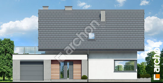 Передній фасад Будинок в квітах 2