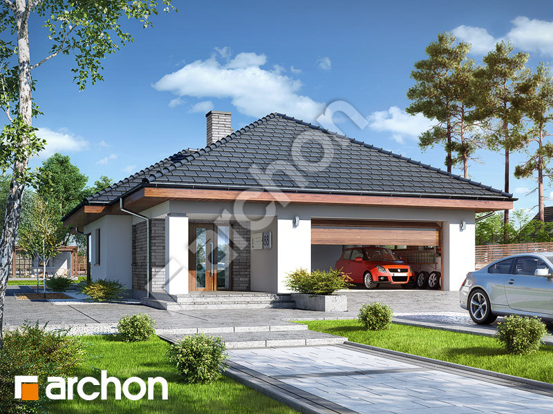 Проект дома ARCHON+ Дом в андромедах (Г2)  Вид 1