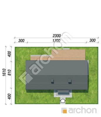 Проект дома ARCHON+ Дом в ирисе 9 (Н) Ситуація