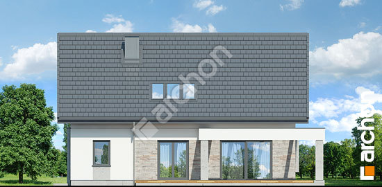 Дворовой фасад Дом в гвоздиках (А)