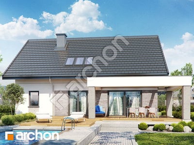 Проєкт будинку ARCHON+ Будинок у гвоздиках (А) 