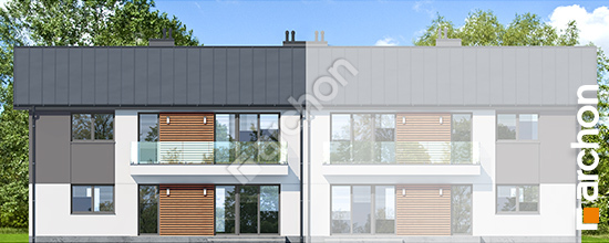 Дворовой фасад Дом в рябиннике (Р2Б) вер.2