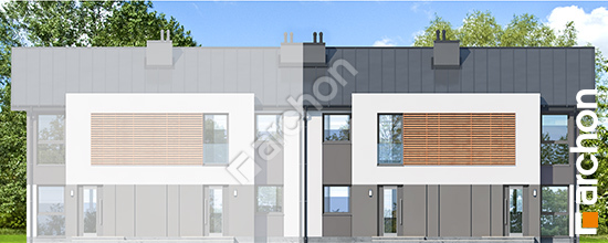 Передний фасад Дом в рябиннике (Р2Б) вер.2