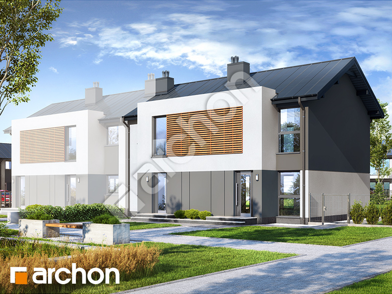 Проект дома ARCHON+ Дом в рябиннике (Р2Б) вер.2 Вид 1