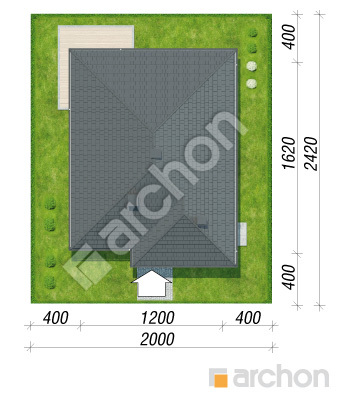 Проект дома ARCHON+ Дом в ренклодах 4 Ситуація