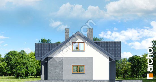 Бочний фасад Будинок в нерінах 2 вер.2 