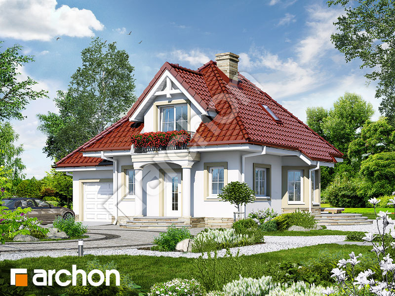 Проект будинку ARCHON+ Будинок у винограді 3 вер.2 Вид 1