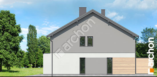 Бочний фасад Будинок в чорній смородині (ГР2)