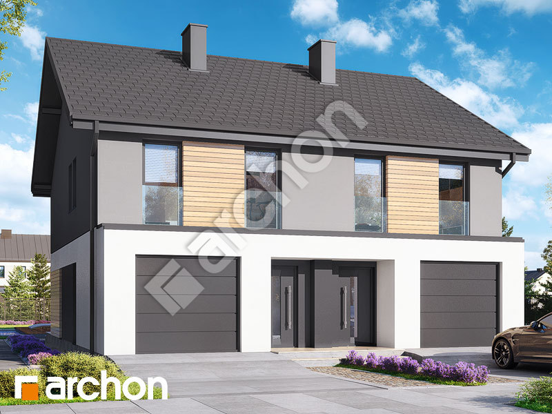 Проект будинку ARCHON+ Будинок в чорній смородині (ГР2) Вид 1