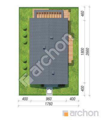 Проєкт будинку ARCHON+ Будинок під помаранчею 4 Ситуація