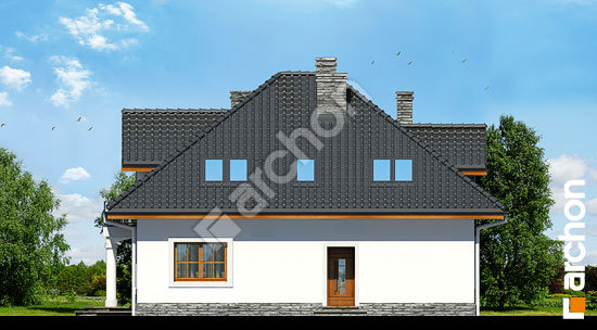 Бочний фасад Будинок в тим'яні 9