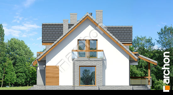 Боковой фасад Дом в тамарисках 4 (Н)