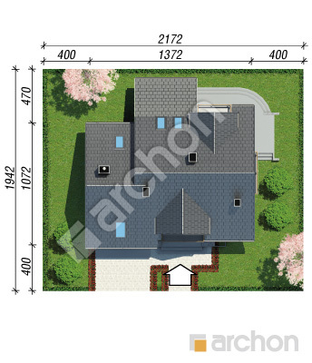 Проєкт будинку ARCHON+ Будинок в тамариску 4 (Н) Ситуація