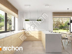 Проект будинку ARCHON+ Будинок в люцерні 14 (Е) візуалізація кухні 1 від 2