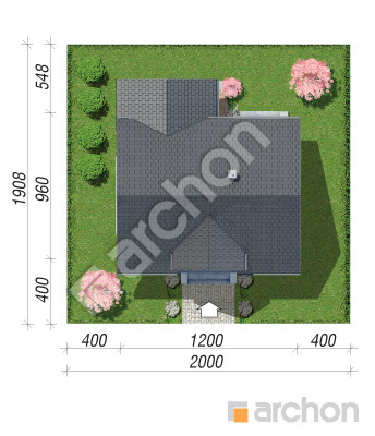 Проект дома ARCHON+ Дом в люцерне 14 (Е) Ситуація