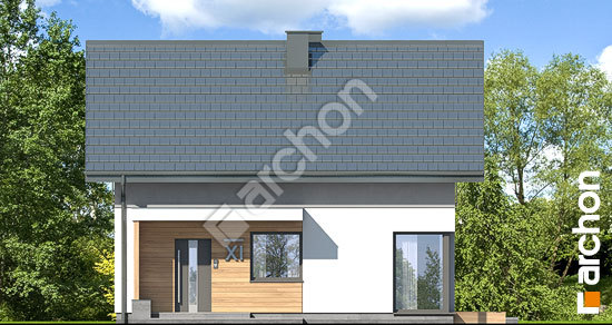 Передний фасад Дом в третомах