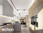 Проект будинку ARCHON+ Будинок в ренклодах 23 (Г2Е) візуалізація кухні 1 від 3