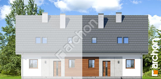 Передній фасад Будинок в суниці 2 вер. 2