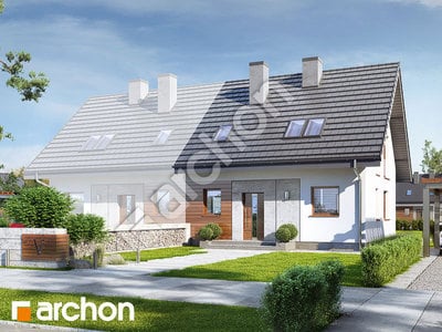 Проект дома ARCHON+ Дом в землянике 2 вер.2 