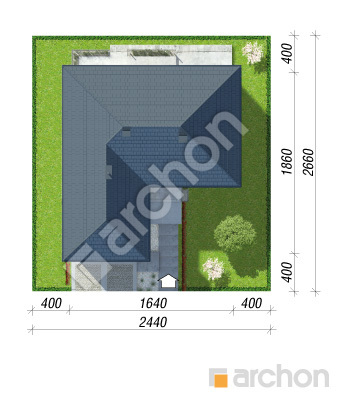 Проект дома ARCHON+ Дом в аривах (Г2) Ситуація