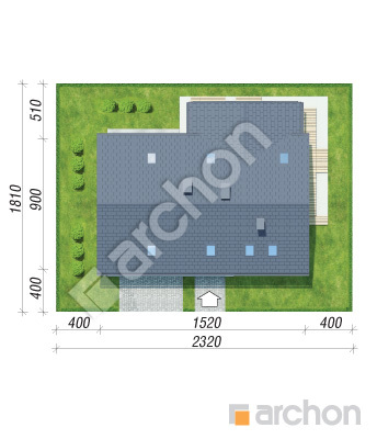Проект дома ARCHON+ Дом в малиновках 9 (Г2) Ситуація