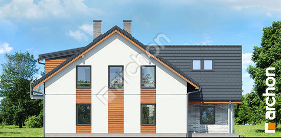 Бочний фасад Будинок в зірочнику (Б) вер. 2