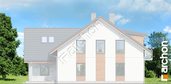 Боковой фасад Дом в звездочнике (Б) вер. 2