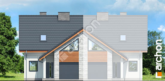 Передній фасад Будинок в зірочнику (Б) вер. 2