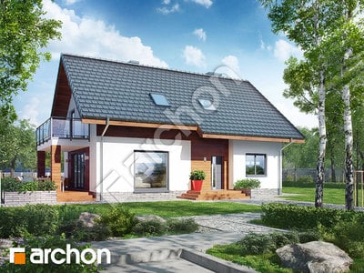 Проєкт будинку ARCHON+ Будинок в хлорофітумі 4 