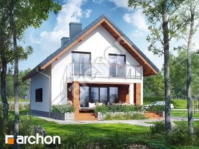 Проект дома ARCHON+ Дом в хлорофитуме 4 Вид 2