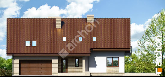 Передний фасад Дом в айдаредах 2 (Г2) вер. 2