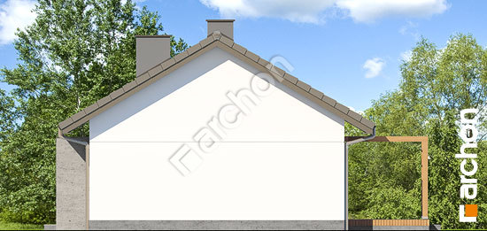 Боковой фасад Дом в коручках 3 (А)