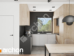 Проект дома ARCHON+ Дом в коручках 3 (А) визуализация кухни 1 вид 1