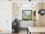 Проект дома ARCHON+ Дом в коручках 3 (А) визуализация кухни 2 вид 1