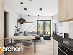 Проект дома ARCHON+ Дом в коручках 3 (А) визуализация кухни 2 вид 2