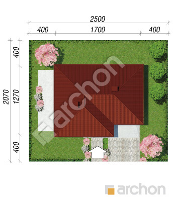 Проект дома ARCHON+ Дом в сирени 2 (Г2) Ситуація